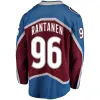 Maglie da hockey PERSONALIZZATE Nathan Mackinnon 29 Mikko Rantanen 96 Gabriel Landeskog 92 Cale Makar 8 Jesrey Borgogna Bianco Colore blu scuro con Coppa 2022