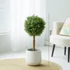 Flores decorativas biônico verde planta bola interior grande flor artificial sala de estar milão boneca decoração