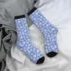 Erkek Çoraplar Gökyüzü Mavi Baskı Deseni Kawaii Alışveriş Karikatür