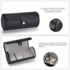 Rings Quality Leather Watch Display Box Roll 2 Slot Wristwatch Ring Earring Necklace Jewelry Storage Case Travel Pouch Organizer