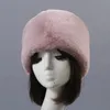 Semplice e confortevole donna in pelliccia sintetica piatta rotonda berretto superiore uomo corto peluche tinta unita bianco autunno inverno cappello caldo spesso W060 240103