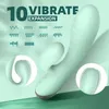 Vibrateur d'amplification gonflable pour femmes avec 10 fréquences fort choc enveloppant gonflement Yin Empereur stimulation bâton de massage usage sexuel adulte 231129