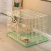 Porte-chats Villa de luxe Simple fer Art Cages nordique grande maison moderne maison chien intérieur pliant litière fournitures pour animaux de compagnie