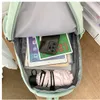 Borsa da scuola di grande capacità per ragazze Zaino per studenti in nylon per bambini Zaini per laptop impermeabili Zaini da viaggio per il tempo libero all'aperto 240103