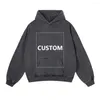 Herrtröjor VIP Hip Hop Street Apparel DTG Anpassat mönster Cotton Hoodie överdimensionerad Harajuku Vintage Sweatshirt Pullover