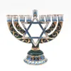 Actividades religiosas Menorah decoraciones para el hogar candelabro Israel judaísmo Retro candelabro 9 ramas 240103