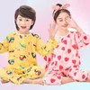 Zomer peuter meisjes kleding longsleded pyjama's voor tieners jongens pijama's katoenen slaapkleding huiskleding voor kinderen 2 4 6 8 12years g26388134