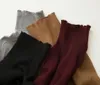 Maglioni da donna Maglione dolcevita a coste con maniche raglan Top invernali lavorati a maglia da donna vestibilità slim