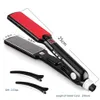 Straighteners MCH Titanium Flat Iron 470F High Temperature 2 IN 1 Hair Straightener Curler Professional Wide Plates Keratin Treament Irons