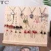 Boîtes en bois massif boucles d'oreilles présentoir bijoux collier présentoir boucles d'oreilles présentoir accessoires support