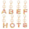 Porte-clés Simple et mignon lettre porte-clés initiales anglaises acrylique fille porte-clés charme voiture sac à main décoration cadeau