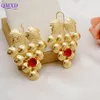 Pendientes bohemios de moda Pendientes colgantes de uva Pendientes africanos Pendientes colgantes de cobre de color dorado para mujer Regalo de fiesta de boda