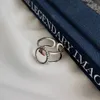 Anello con sigillo ovale semplice e semplice per le donne Anelli regolabili aperti con perline ovali classici trendy e minimalisti coreani in argento sterling 925 240103