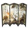 Chinese Lacquer Painting Beautiful Folding Screen Songhe pattern3939045