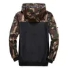 Men's Casual Hooded Bomber Jacket Wind Breaker Spring Autumn Thin Camouflage Hoodies Men Outdoor Youth Fashion Top 240102