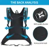 À prova dwaterproof água poliéster escalada mochila resistente ao desgaste das mulheres dos homens trekking mochila em camadas esporte saco de armazenamento para exercício fitness 240104