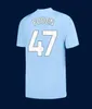 23 24 Jerseys de fútbol de Haaland Grealish Sterling Mans Cities Mahrez Fans Version de Bruyne Foden 2023 2024 Football Tops Camisa Kit para niños Conjuntos de uniformes campeones de uniformes