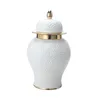 Storage Bottles Ceramic Vase Table Centerpiece Bud Gift Wedding Porcelain Ginger Jar