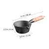 Pans Mini Oil Pan Melting Pot With Wooden Handle Kitchen Butter Heater Burning Egg Frying Chocolate Household Deep Iron Fryer