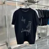 Erkek tasarımcıları T Shirt Adam Kadın Tshirt Mektuplar ile Göğüs Harflerinin Nakışları Kısa Kollu Yaz Gömlek Erkekler Gevşek Tees S-XXL