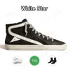 2024 Dirty Shoes Mid-Star Sneakers Designer Superstars Luxury Version Italian Retro Handgjorda kvinnor med signatur The Ankel Black Leather Pink Silver Heel Tab 35-46