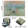 MaxRenard Puzzle 1000 pièces pour Adulte Monet Sunrise Impression Papier écologique Cadeau de Noël Jouet 240104