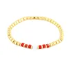 Strand Vlen Stackable Plated Gold Color Beads Bracelet Natural Stone Bracelets Trendy Jewelry For Women High Quality Stretchy Pulseras