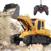 RC pelle Dumper voiture télécommande ingénierie véhicule chenille camion Bulldozer jouets pour garçons enfants cadeaux de noël 240104