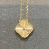 Four Leaf Clover Necklace Gold Plated For Women Valentine Mother Day Engagement Designer Jewelry-Gift Wholesale