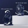 Ventilatori elettrici Mini 10000mAh Ventilatore ritagliato ricaricabile Rotazione a 360° Ventola a 4 velocità USB Ventilatore da tavolo Condizionatore silenzioso per ufficio camera da letto YQ240104