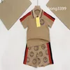 Children's set clothing polo T-shirt Suit 2-piece Meter high-quality summer clothing cartoon short sleeve T-shirt Shorts 90cm-150cm A35