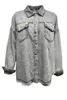 Giacche da donna Cappotto da fidanzato da donna Manica lunga Primavera Allentato Cappotti casual Europa America Street Style 2024 Giacca di jeans grigio nappa