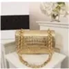New Color Crocodile Designer Shopping Crossbody Diamond Lattice Soft Shoulder Gold Ball Woc Chain Flap Leather Hasp Belts Handle Bags 25cm Chan Bag