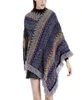 Sciarpe Boho Poncho con frange Scialli a mantella Avvolge Cappotto da donna Top elegante per la primavera inverno autunno TC218047272