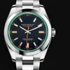 Horloges Automatisch mechanisch herenhorloge 126610 Keramiek 2021 Model 904L roestvrijstalen armband Groene wijzerplaat Airking 11 2464