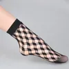 Women Socks Retro Gothic Summer Lace Top Floral Fishnet Ankle Lady Black Nylon Short Stockings 23 Models Shoe Size 5-10