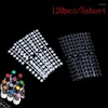 Nail Art Kits 120pcs Polish Display Table With Stickers Round Salon Color Showing Shelf Manicure Flat Back Card Tool