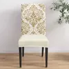 Chair Covers Ethnic Pattern Flower Leaves Texture Cover Stretch Elastic Dining Room Slipcover Spandex Case For Office