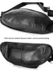 Moda masculino de couro genuíno de couro de couro fã de saco masculino, bolsa de cinto Molle Belt 240103