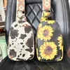 Favore di partito 10 pz/lotto Moda Boho PU Borsa In Pelle Muti Colore Vita All'ingrosso Donne Vegan Sling Crossbody Cinghia di Chitarra Borsa Per Il Trucco