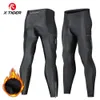 X-TIGER MENSINS WINTER CYCLING PANTS WINDPROOF LYCRA FLECE THERMAL BIKE PANTS BROIDEABLE運動スウェットパン