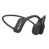 Bezprzewodowe słuchawki do przewodzenia kości x2, zestaw słuchawkowy Bluetooth z otwartym ucha z odblaskowymi paskami IP56 do treningów, nocny bieg, jazda na rowerze, czarny