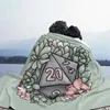 Blankets Succulent D20 Tabletop Rpg Gaming Dice Arrival Fashion Leisure Warm Flannel Blanket Dnd And Feminine Games Nerdy