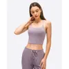 Soutien-gorge de yoga pour femmes, coussin de poitrine de fitness, absorbant les chocs, séchage rapide, élastique, doux et confortable, soutien-gorge de sous-vêtements pour femmes lululemenly