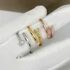 Designer-Armreif mit Schraubverschluss, Nägel, Liebe, Mode, Luxusschmuck, Carer, Original, trendig, 18 Karat Gold, Diamant für Damen und Herren, Nagelarmbänder, Silberschmuck, Armband 8IHN