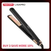 LISAPRO Piastra per capelli in ceramica originale, ferro da stiro 1 piastre | Piastra per capelli professionale nera, modello di salone, bigodino 240104