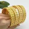 Dubai pulseiras para mulheres oriente médio ouro cor pulseira etíope saudita árabe pulseira casamento noiva jóias presente de aniversário africano 240103