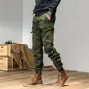 Caayu JoggersカーゴパンツメンカジュアルヒップホップマルチポケットオスのズボンスウェットパンツストリートウェアタクティカルトラックKhaki Pants 240103