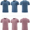 LL-R661 Men Yoga Outfit Gym T shirt Exercise & Fitness Wear Sportwear Trainning Basketball Running Ice Silk Shirts Outdoor Tops Short Sleeve Elastic Breathable7808