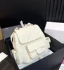 2024 Designer-Damenrucksack, Tragetasche, Leder mit Rautenmuster, mehrere Taschen, hochwertig, 18 cm